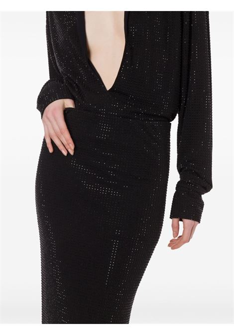 Gonna midi con strass in nero Philosophy - donna PHILOSOPHY DI LORENZO SERAFINI | 011857250555